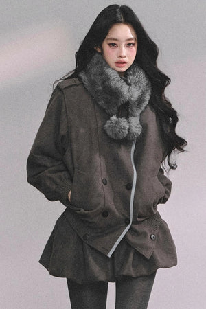 French Autumn Blazer Suit Set-Up