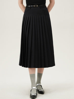 French Blazer High Waist A-Line Skirt Set-Up