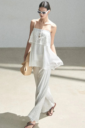 French Chiffon Lace Top Set-Up