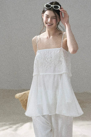 French Chiffon Lace Top Set-Up