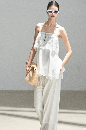 French Chiffon Lace Top Set-Up