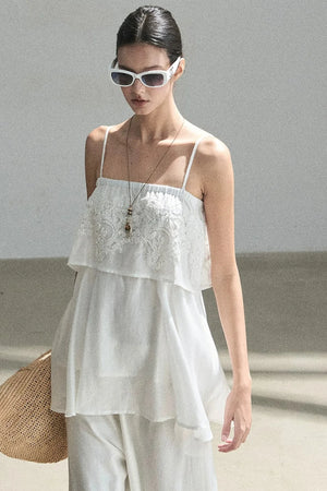 French Chiffon Lace Top Set-Up
