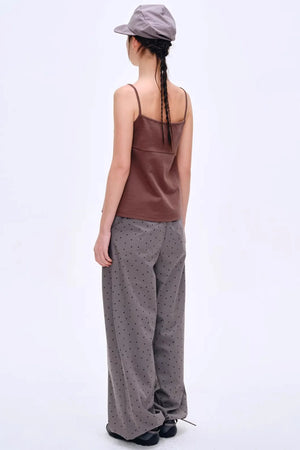 French Curved Pleated Camisole