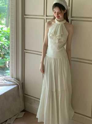 French Design Polka Dot Halterneck Set-Up