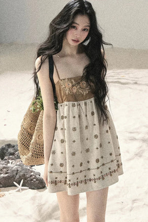 French Floral Babydoll Dress