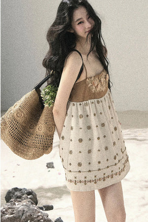 French Floral Babydoll Dress