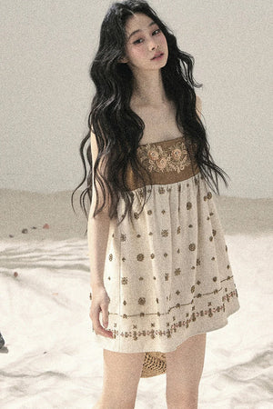French Floral Babydoll Dress