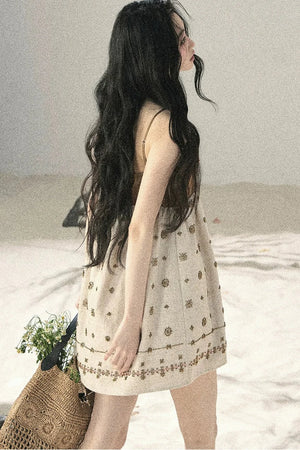 French Floral Babydoll Dress