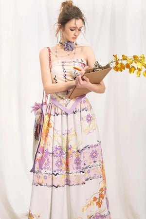 French Floral Resort Skirt Set-Up