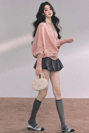 French Fluffy Autumn A-Line Skirt