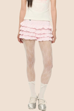 French Fluffy High-Waist Skirt