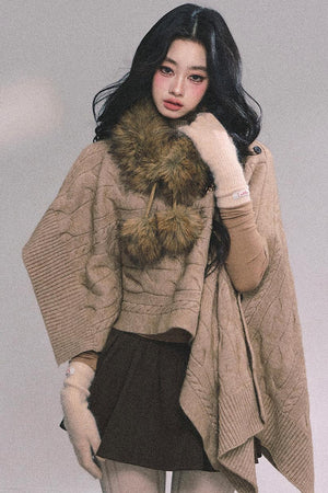 French Fur Collar Scarf