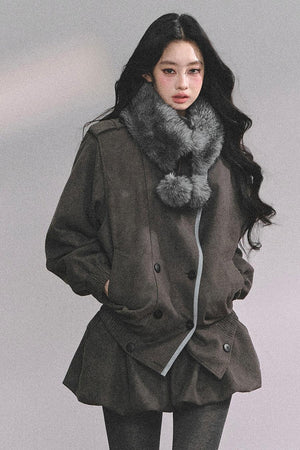 French Fur Collar Scarf