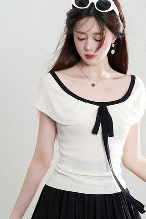 French Knit Summer Top