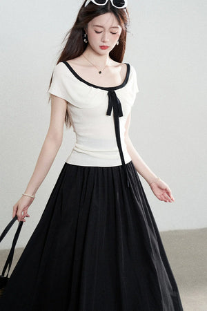 French Knit Summer Top