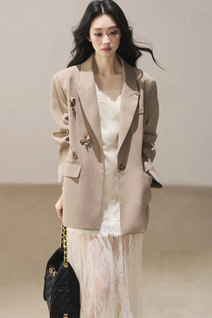 French Lace Camisole Dress and Jacket Set-Up