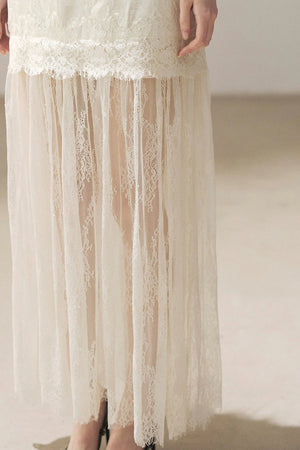 French Lace Camisole Dress and Jacket Set-Up