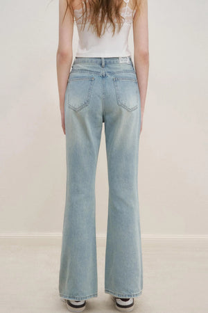 French Lace Flare Jeans