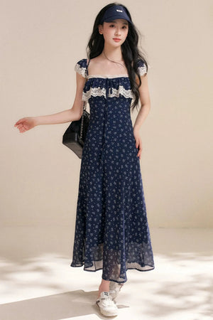 French Lace Floral Dress