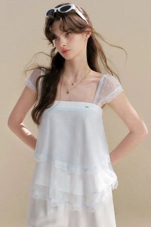 French Lace Irregular Camisole
