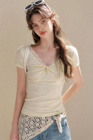 French Lace Knitted Top