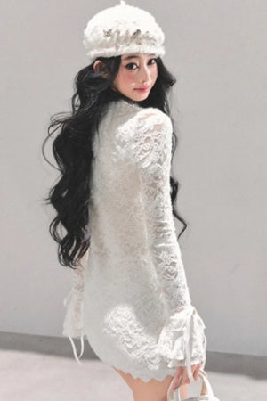 French Lace Mesh Dress