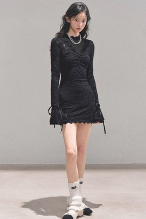 French Lace Mesh Dress