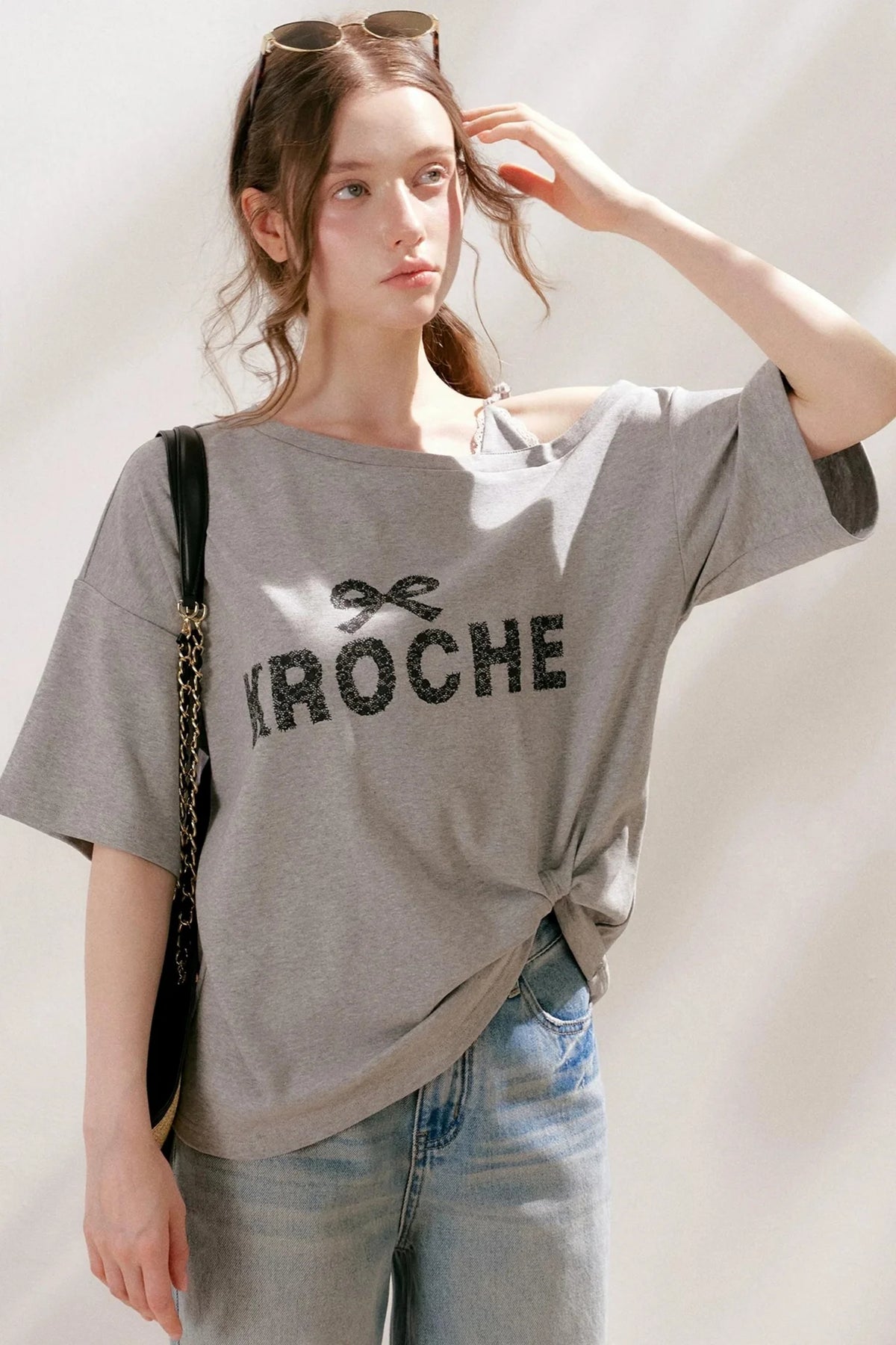 French Lace Off-Shoulder Top