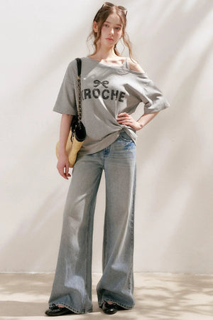 French Lace Off-Shoulder Top
