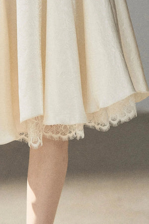 French Lace Satin Camisole Dress