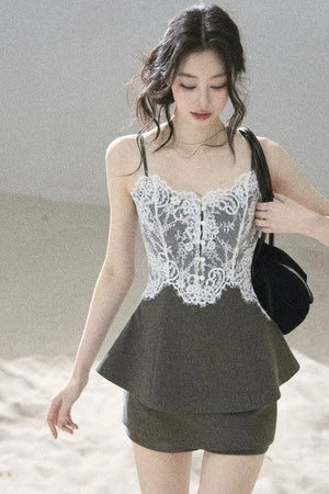 French Lace Summer Suit Set-Up