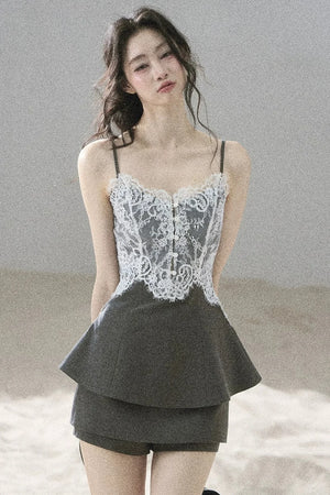 French Lace Summer Suit Set-Up
