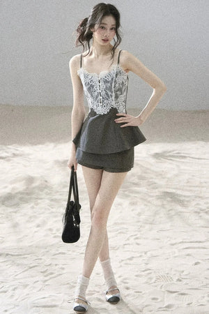 French Lace Summer Suit Set-Up