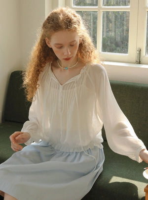 French Lace Sunscreen Shirt