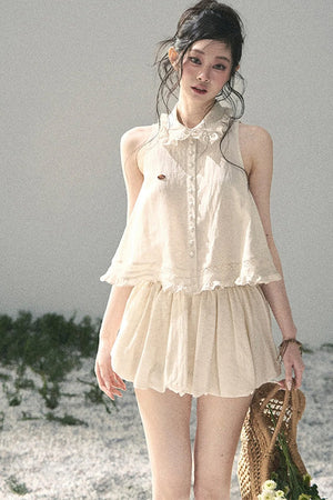 French Lace Top and Bud Skirt Set-Up