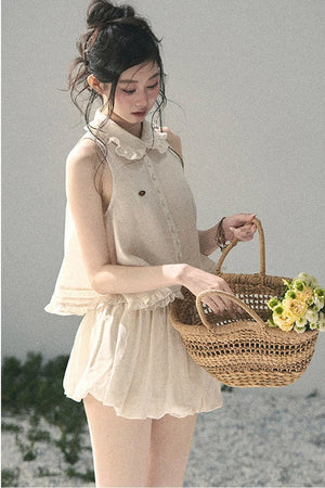 French Lace Top and Bud Skirt Set-Up