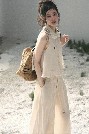 French Lace Top and Bud Skirt Set-Up