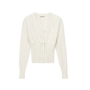French Lace V-Neck Cardigan