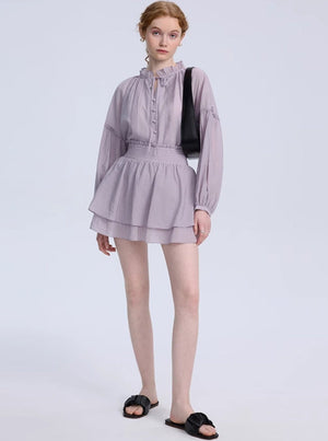 French Long Sleeve Sunscreen Skirt Set-up