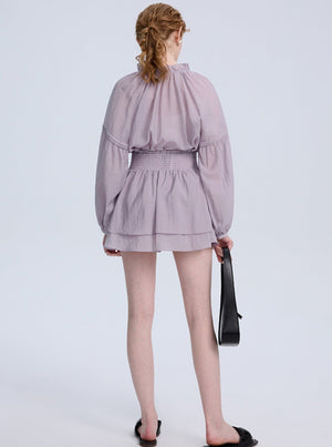 French Long Sleeve Sunscreen Skirt Set-up