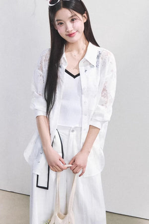 French Love Lace Shirt