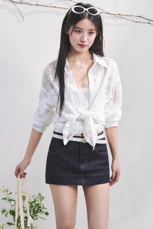 French Love Lace Shirt