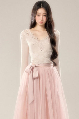 French Noble Lace Dress Set-Up