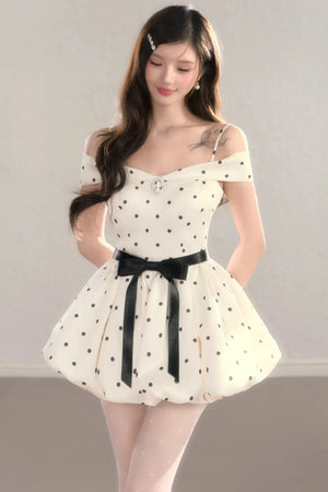 French Polka Dot Dress