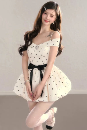 French Polka Dot Dress