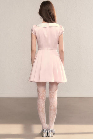 French Princess Satin Bow Dress
