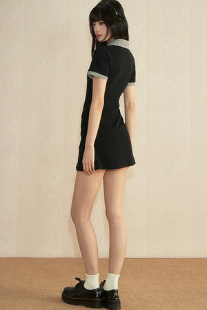 French Retro Knitted Dress
