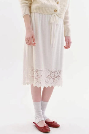 French Retro Lace Skirt