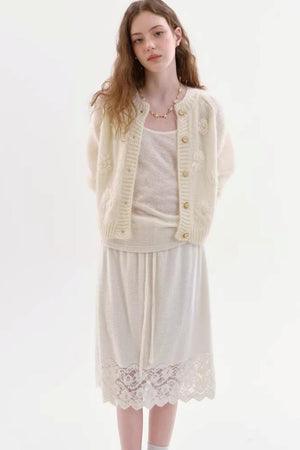 French Retro Lace Skirt