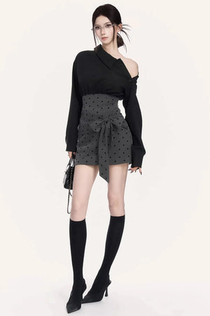 French Retro Polka Dot Dress
